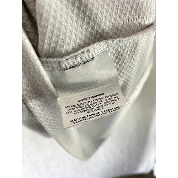 Nike Golf Dri-FIT Polo Shirt Men’s XL White Blue Green V Foundation Logo - Picture 7 of 8